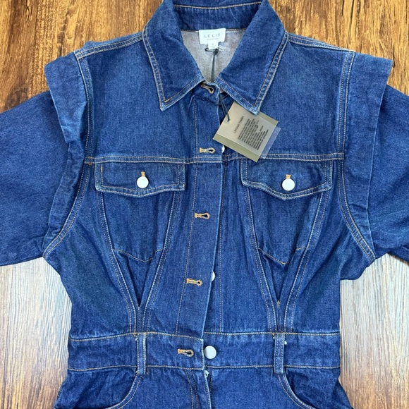 LELIS POWER SHOULDER UTILITY DEMIN DREES SIZE S - Picture 3 of 16